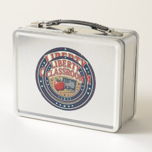 Liberty Classroom Patriotic Patriotic Teacher Clas Metal Lunch Box