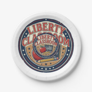 Liberty Classroom Patriotic Patriotic Teacher Clas Paper Plates