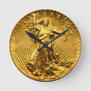 Liberty Dollar Round Clock