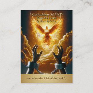 Liberty Dove - 2 Corinthians 3:17 KJV Card Box