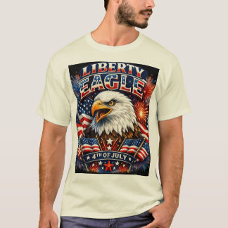 Liberty Eagle – Bold Patriotic 4th of July T-Shirt