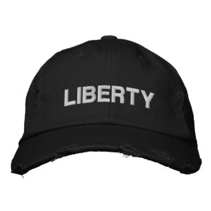 LIBERTY EMBROIDERED BASEBALL CAP