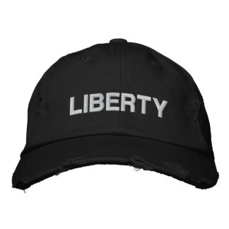 LIBERTY EMBROIDERED BASEBALL CAP