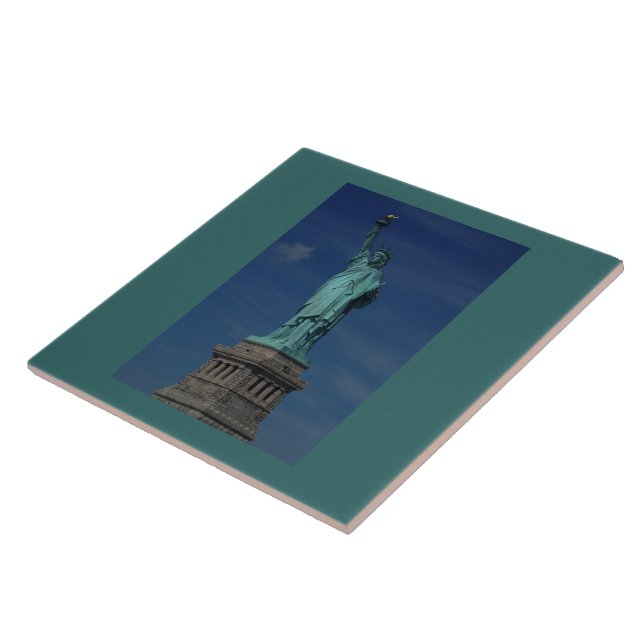 Liberty Enlightening the World - Statue of Liberty Ceramic Tile (Side)