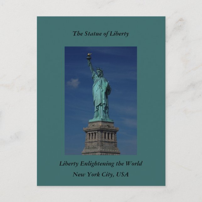 Liberty Enlightening the World - Statue of Liberty Postcard (Front)