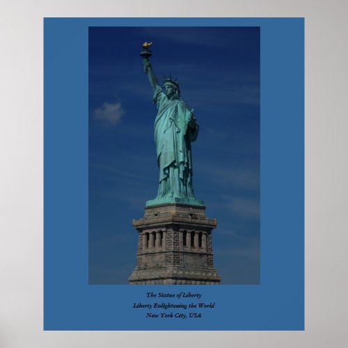 Liberty Enlightening the World _ Statue of Liberty Poster