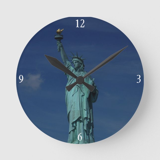 Liberty Enlightening the World - Statue of Liberty Round Clock (Front)