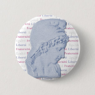 Liberty Equality Fraternity Bastille Day Button