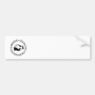 Liberty, equality, fraternity bumper sticker