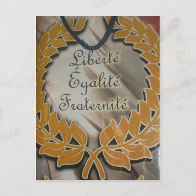 Liberty, Equality, Fraternity: Flourishing Future Postcard (Front)