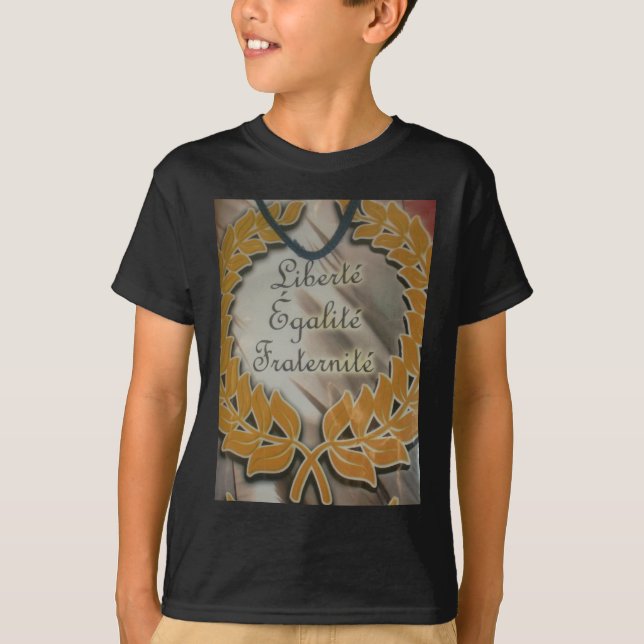Liberty, Equality, Fraternity: Flourishing Future T-Shirt (Front)
