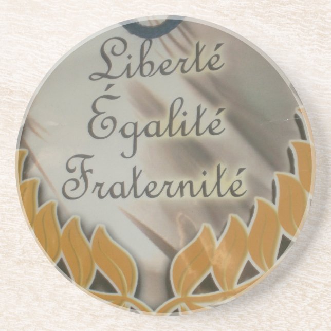 Liberty Equality Fraternity.png Drink Coaster (Front)