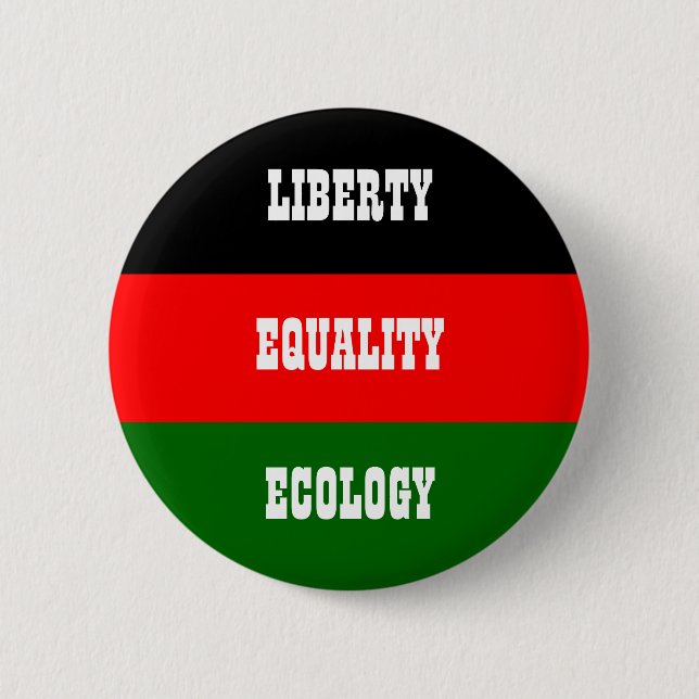 liberty equality solidarity pinback button (Front)