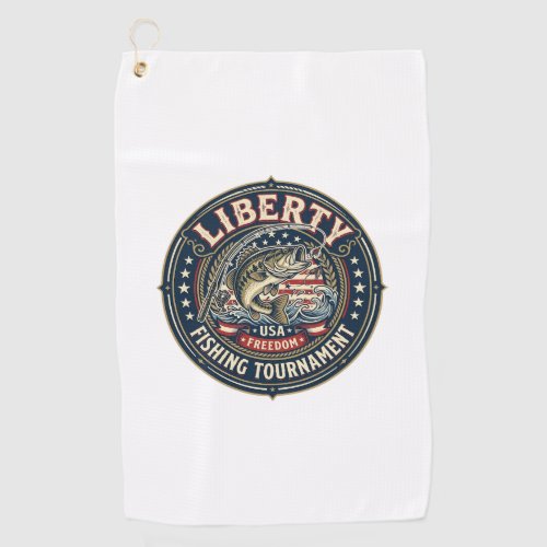 Liberty Fishing Tournament Patriotic Patriotic Fis Golf Towel