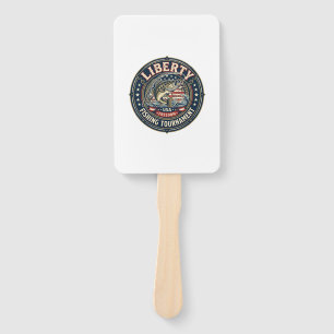 Liberty Fishing Tournament Patriotic Patriotic Fis Hand Fan
