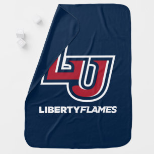 Liberty Flames Letters Baby Blanket