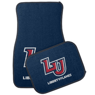 Liberty Flames Letters Car Floor Mat