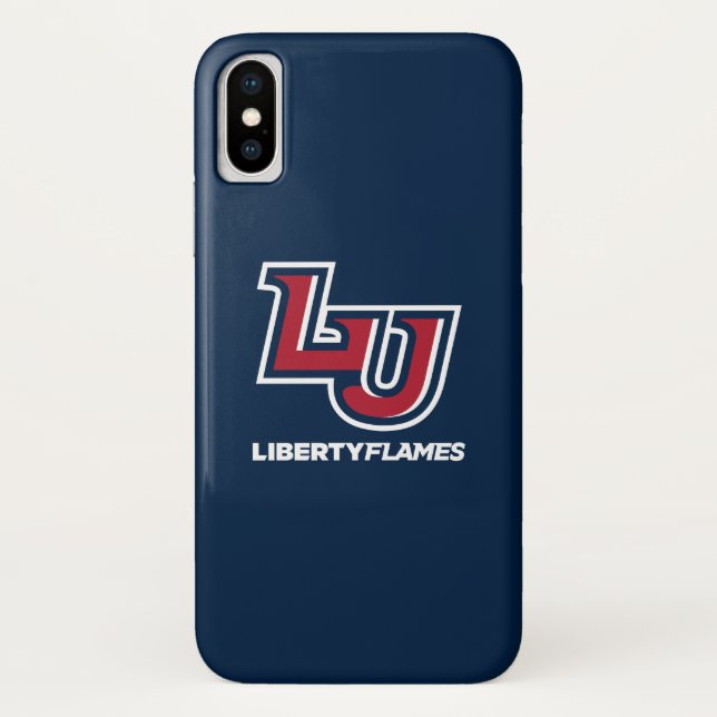 Liberty Flames Letters Case-Mate iPhone Case (Back)