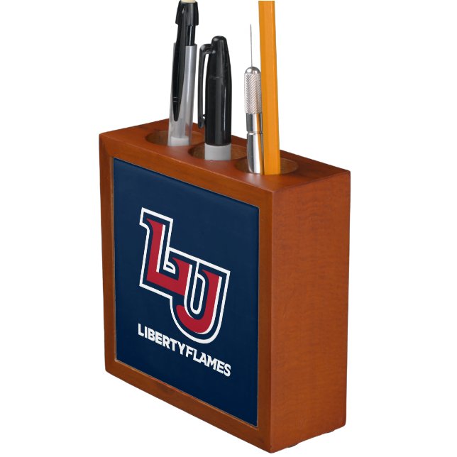 Liberty Flames Letters Desk Organizer (In Situ)