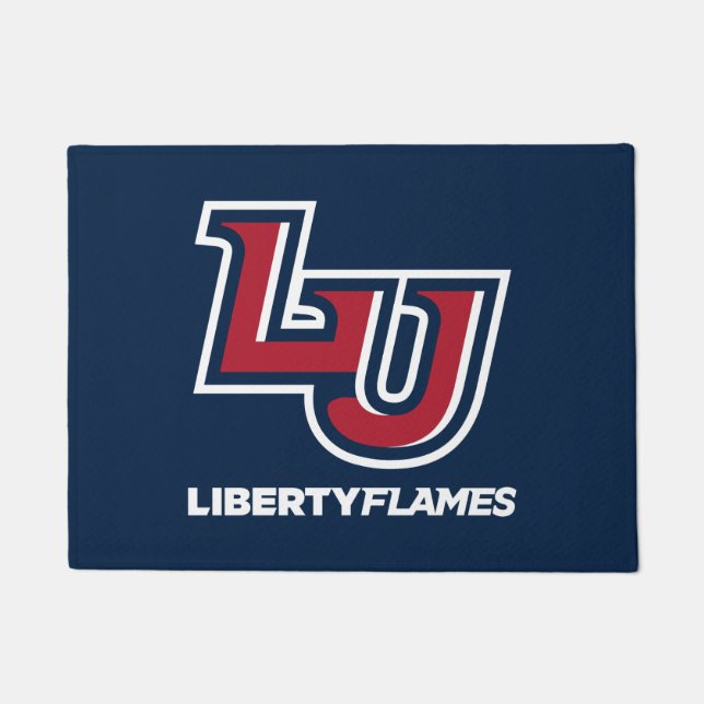 Liberty Flames Letters Doormat (Front)