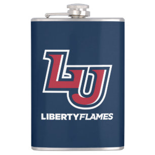 Liberty Flames Letters Flask