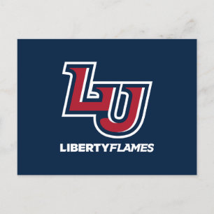 Liberty Flames Letters Invitation Postcard