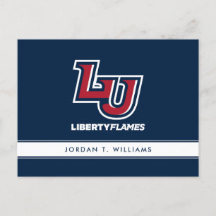 Liberty Flames Letters Invitation Postcard