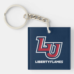 Liberty Flames Letters Keychain