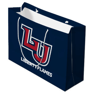 Liberty Flames Letters Large Gift Bag
