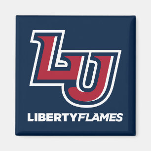 Liberty Flames Letters Magnet