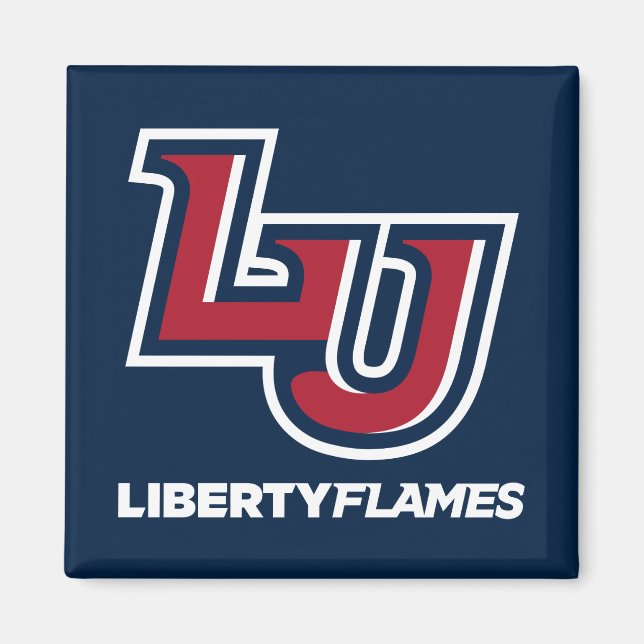 Liberty Flames Letters Magnet (Front)