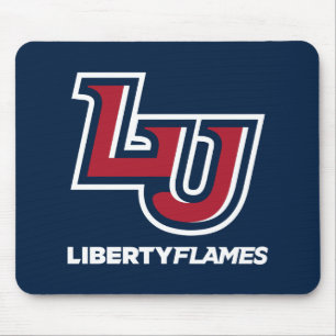 Liberty Flames Letters Mouse Pad
