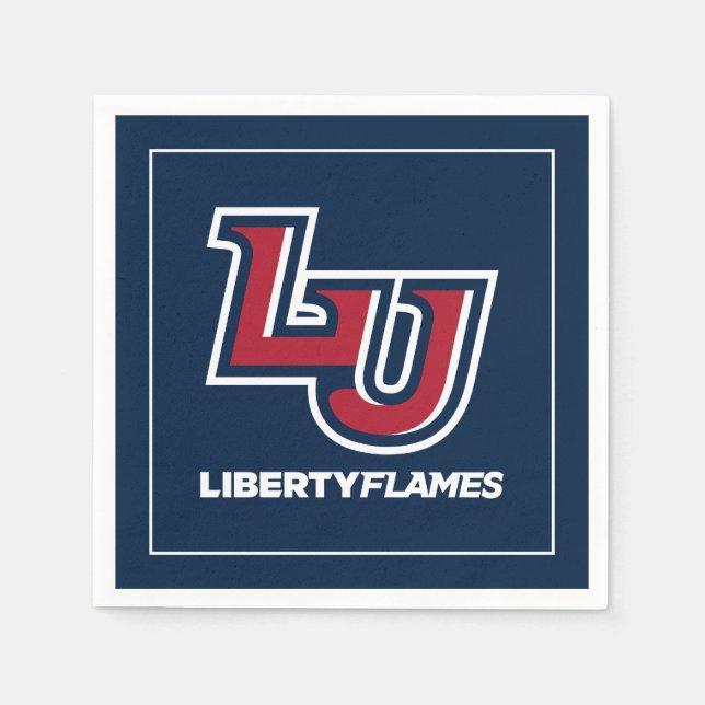 Liberty Flames Letters Napkins (Front)