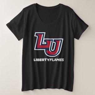 Liberty Flames Letters Plus Size T-Shirt
