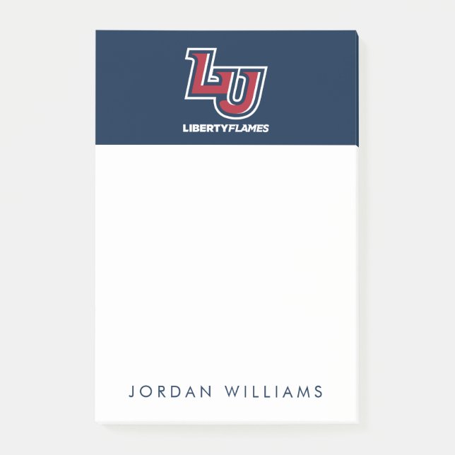 Liberty Flames Letters Post-it Notes (Front)