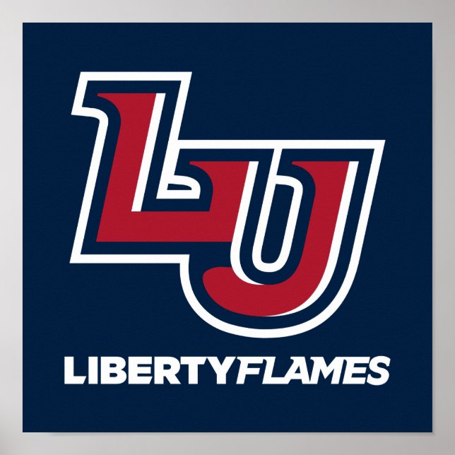 Liberty Flames Letters Poster (Front)