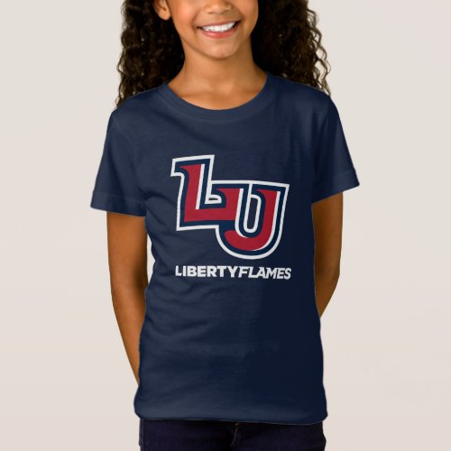Liberty Flames Letters T_Shirt