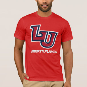Liberty Flames Letters T-Shirt