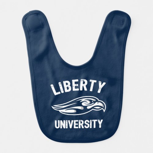 Liberty Flames Logo Baby Bib