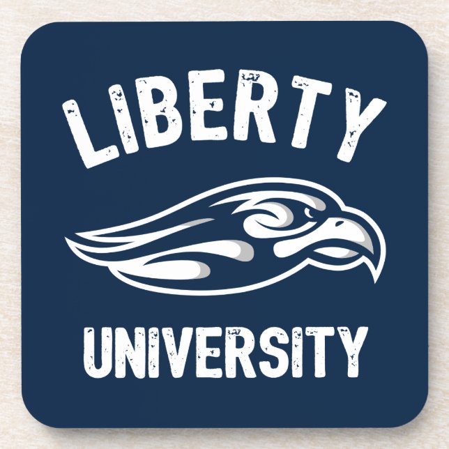 Liberty Flames Logo Beverage Coaster (Front)
