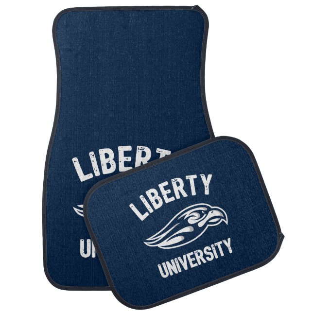 Liberty Flames Logo Car Floor Mat (Set)