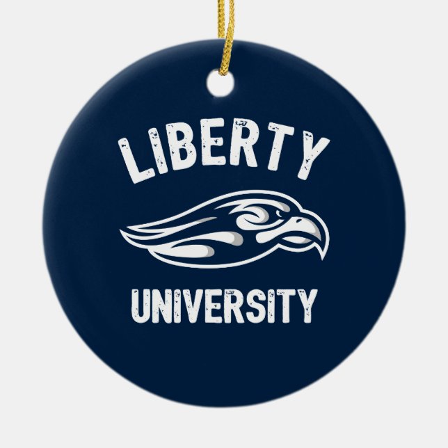 Liberty Flames Logo Ceramic Ornament (Front)