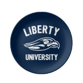 Liberty Flames Logo Dinner Plate (Front)