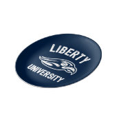 Liberty Flames Logo Dinner Plate (Side)