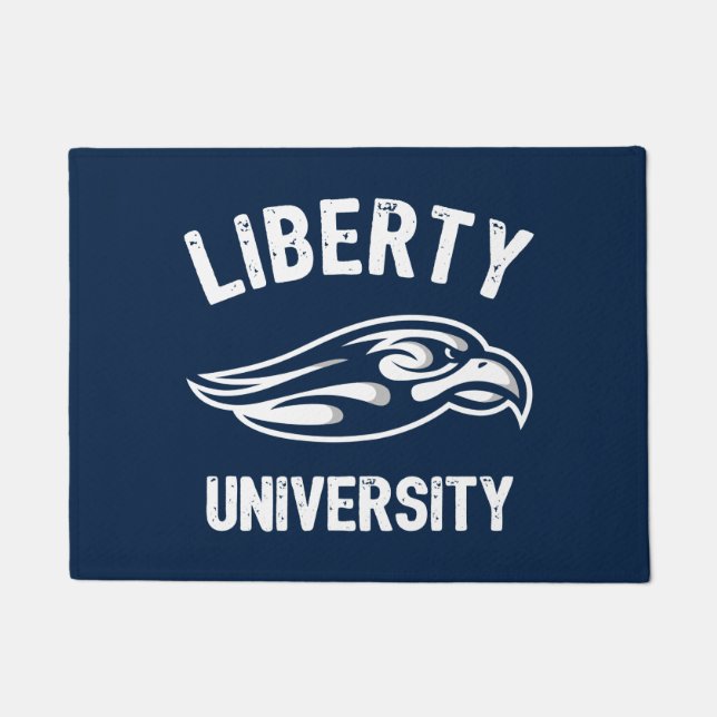 Liberty Flames Logo Doormat (Front)
