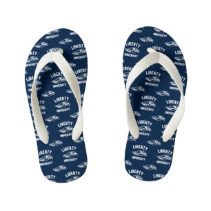 Liberty Flames Logo Kid's Flip Flops
