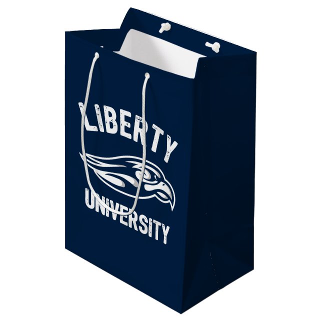 Liberty Flames Logo Medium Gift Bag (Front Angled)