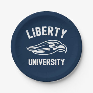 Liberty Flames Logo Paper Plates