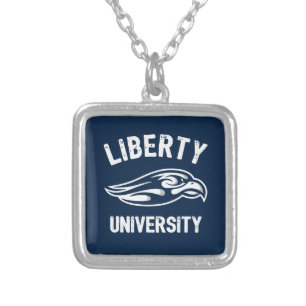 Liberty Flames Logo Silver Plated Necklace