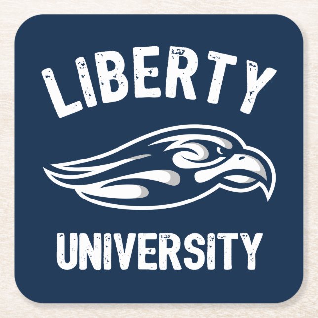 Liberty Flames Logo Square Paper Coaster (Front)
